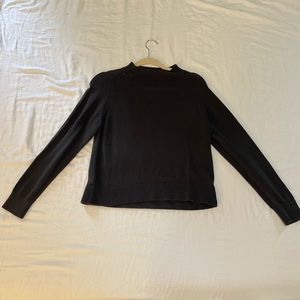 Everlane Black Mock Neck Sweater